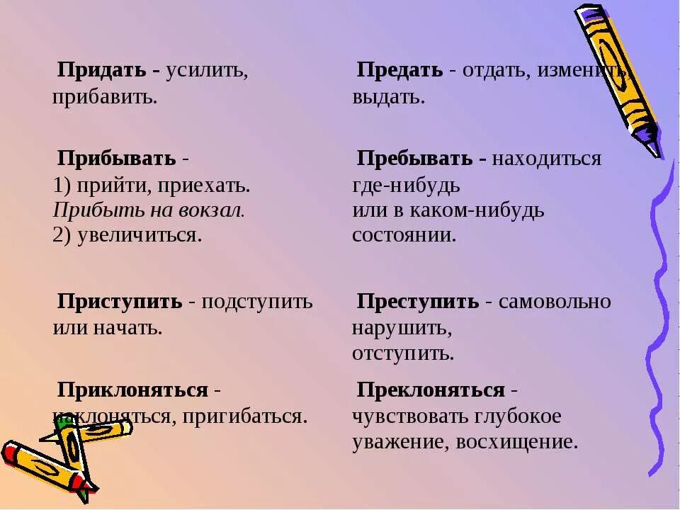 Придать-предать прибывать-пребывать. Пребывать и прибывать. Как правильно писать прибывающие или пребывающие. Придать и предать значение. Пребывать 10