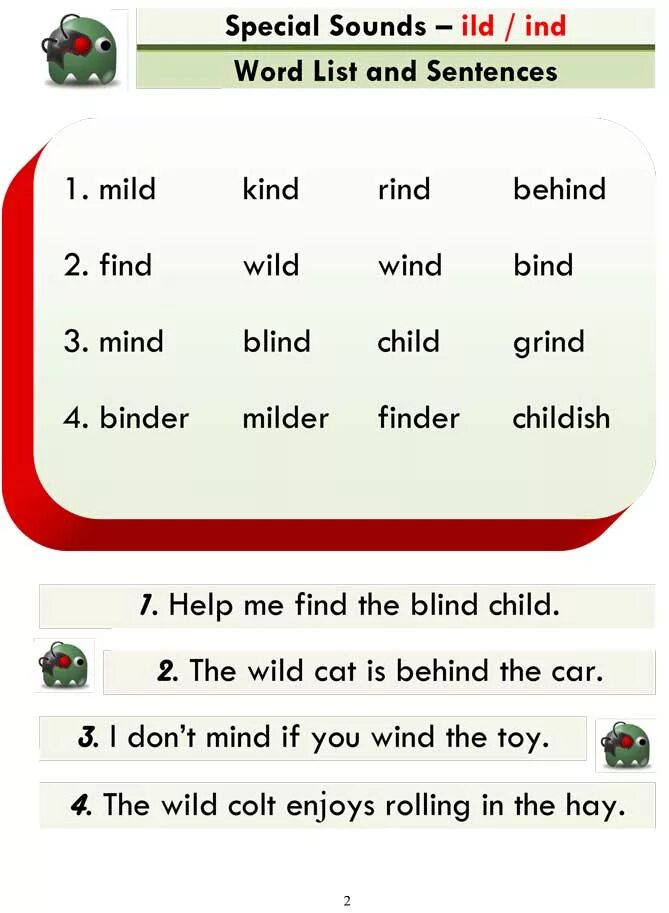 Read and the right word