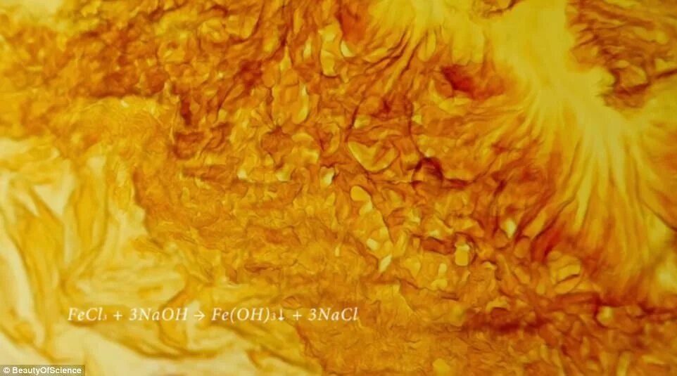 Stunning footage shares a close-up of chemical reactions Daily Mail Online