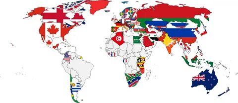 A map of nations when asked the question "Which of your country's...