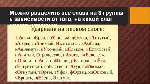Правильное ударение в слове ногтя