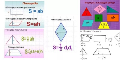 геометрия 8 класс формулы