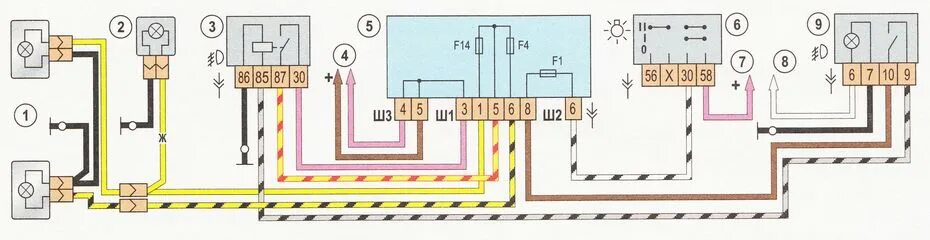 Схема противотуманных фар 2110. Схема включения ПТФ ВАЗ 2110. Схема проводов противотуманок ВАЗ 2110. Схема включения задних ПТФ ВАЗ 2110. Подключение противотуманных фар 2110