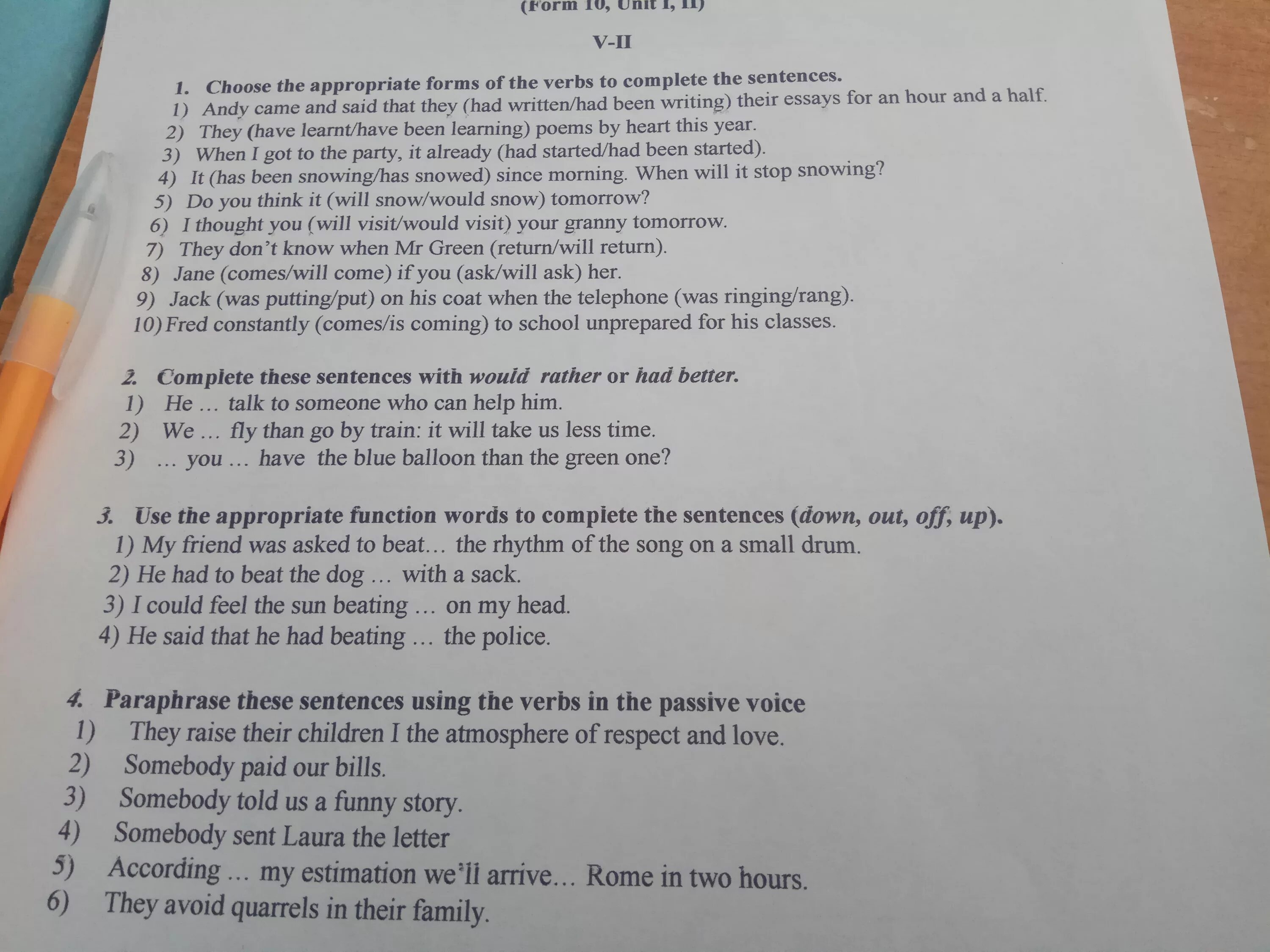 Choose the appropriate answer. Choose the appropriate verb forms to complete the sentences ответ. Choose the right form of the verb to complete the sentences ответы. Choose the right to complete the sentences ответ. Choose the appropriate forms.