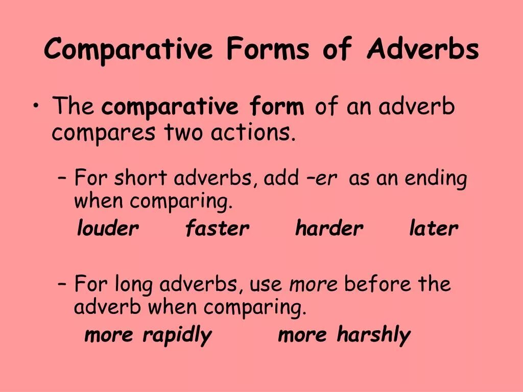 Adverbs Comparative forms. Comparative adverbs. Comparative and Superlative adverbs. Comparative adverbs правило. Comparative form hard