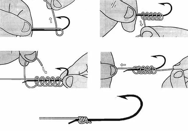 Как привязать крючок без ушка. Как привязать крючок с лопаткой. Рыболовный узел для крючка с лопаткой. Узел для привязывания лески к крючку. Узел для крючка рыболовного к леске без ушка.