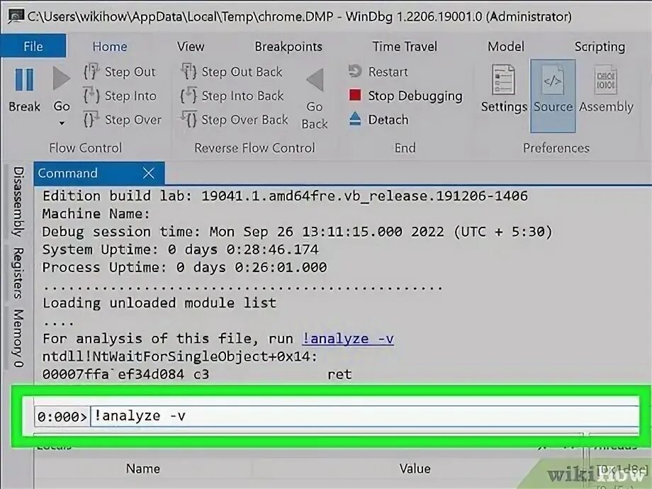 Dump analyzer