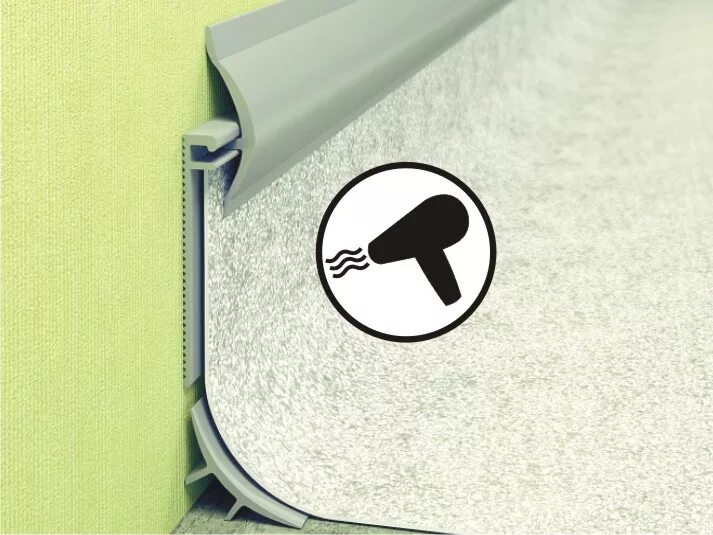 190. Профиль коннелюрный плинтус для линолеума. Коннелюрный плинтус rico cannelure. Коннелюрный линолеум. Коннелюрный профиль комбинированный серый (54 пог.