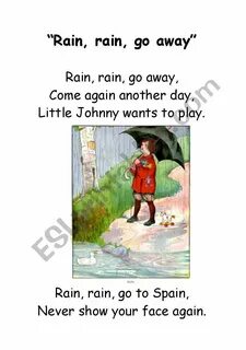 To the rain go stop