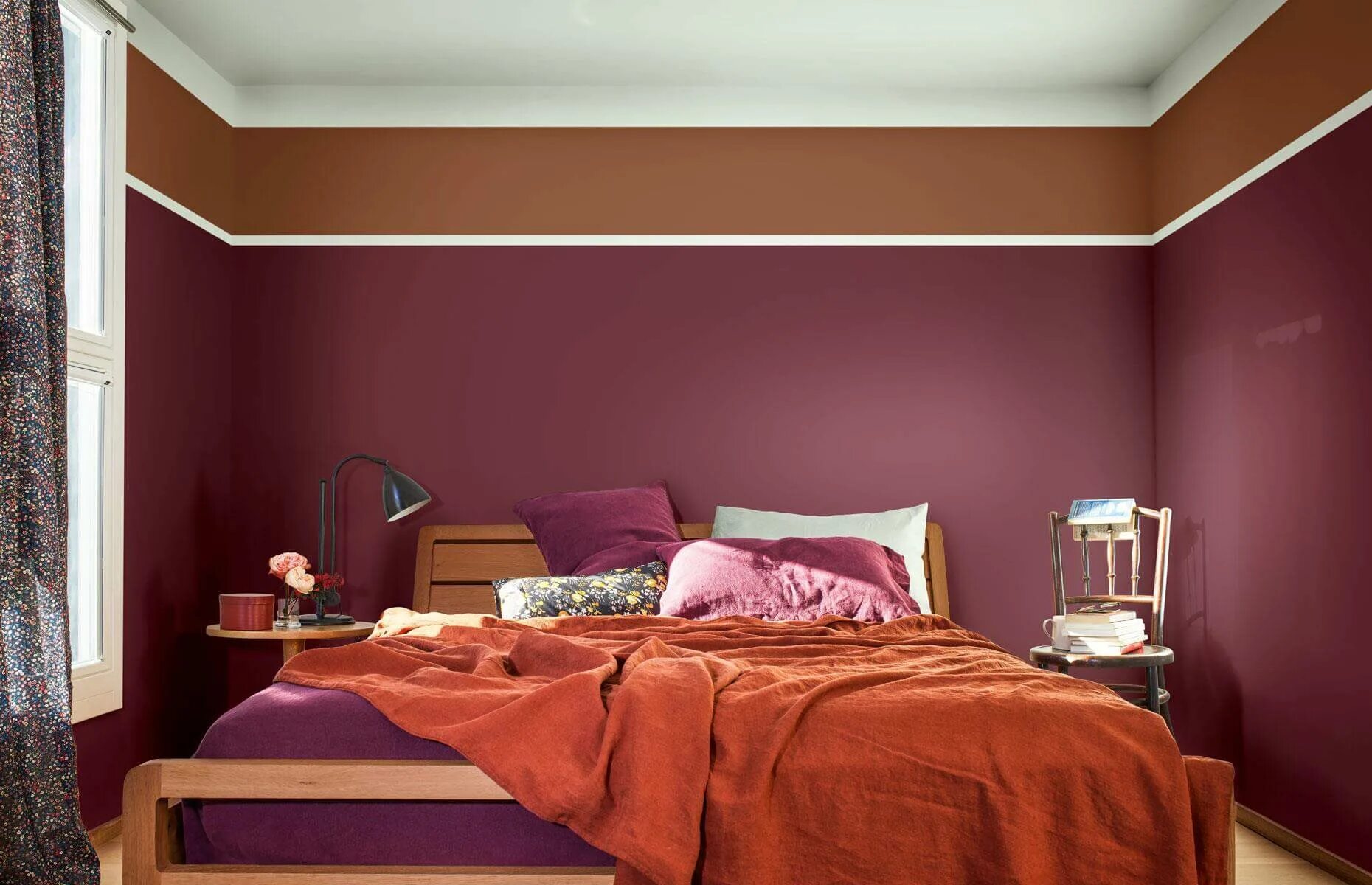 Популярные цвета стен. Бордовый цвет стен. Красивый цвет стен. Свекольный цвет в интерьере. Бордовый в интерьере спальни.