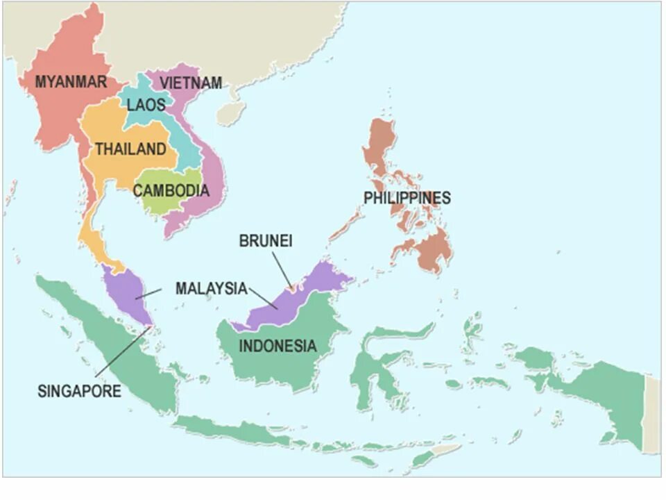 Асеан на карте. Ассоциация государств Юго-Восточной Азии (АСЕАН) на карте. Ассоциация государств Юго-Восточной Азии на карте. Государства Юго Восточной Азии на карте. Страны АСЕАН на карте.