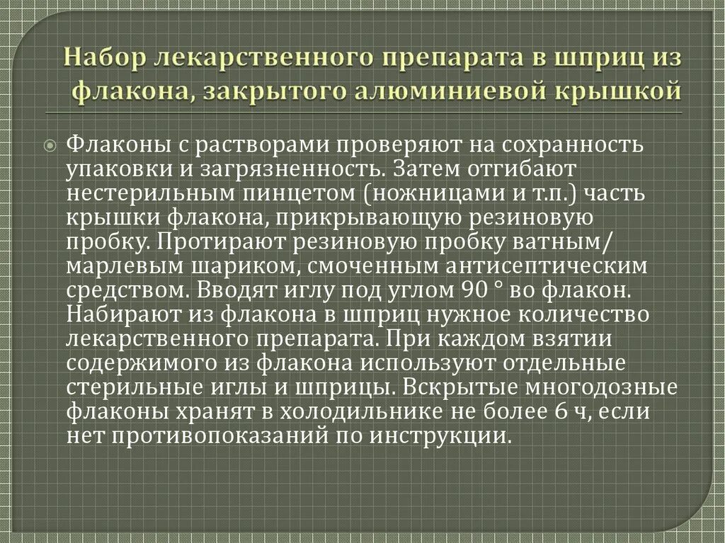 Набор лекарственного препарата