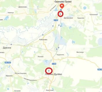 Карта электрички орехово зуево