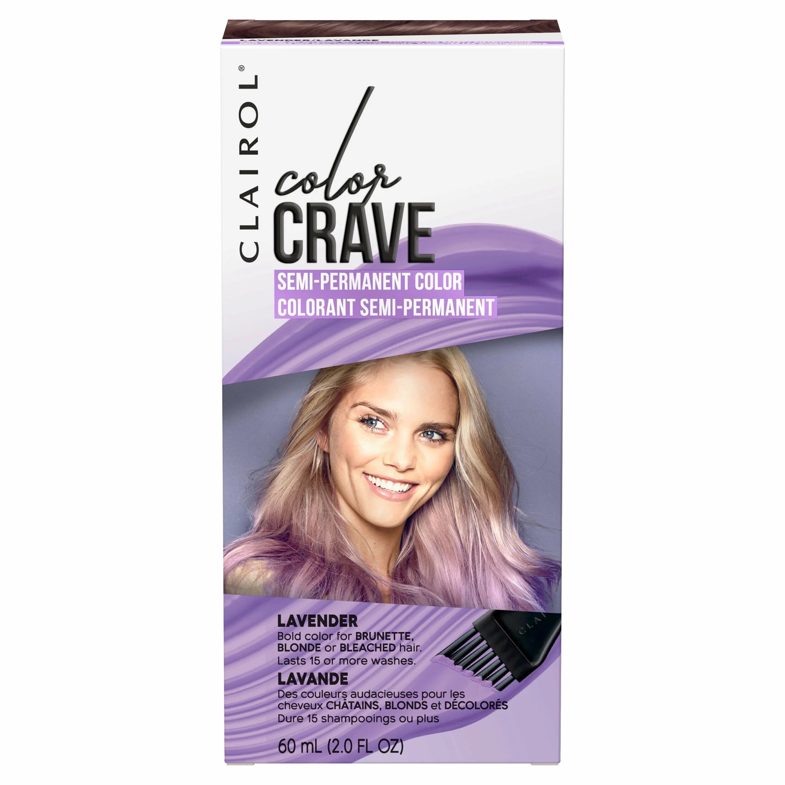 Permanent hair colour. Оттеночный блонд Лаванда. Лаванда платинум блонд. Clairol яркие цвета. Цвет crave.