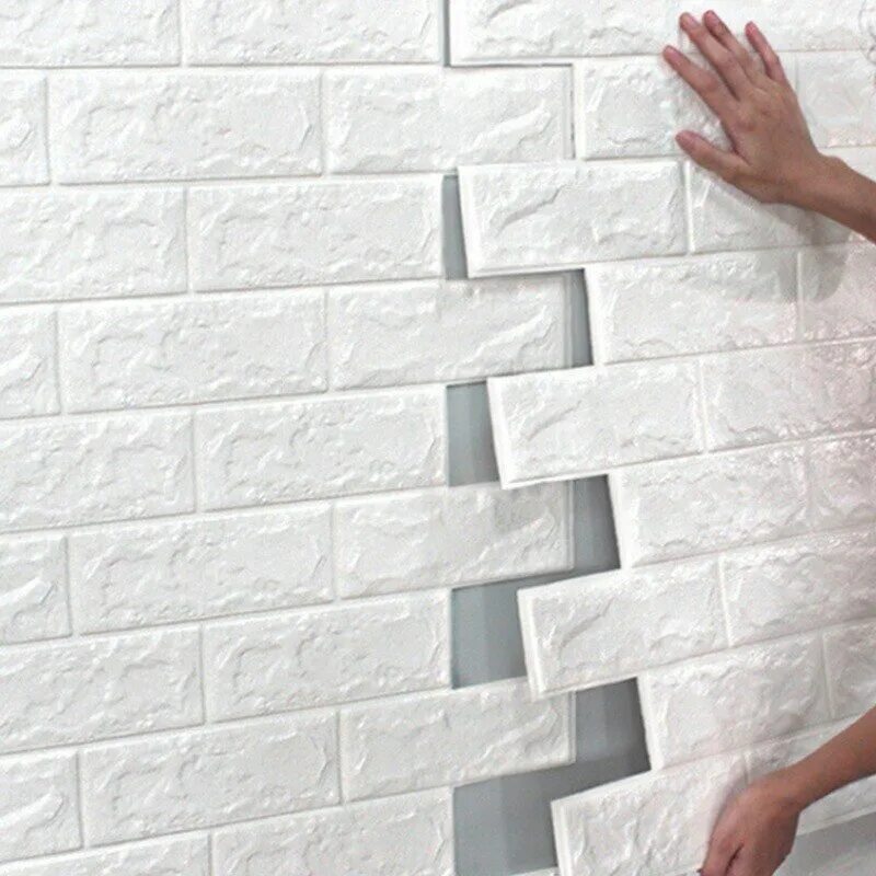 Настенная 3d-наклейка на потолок, непрерывная ретро имитация кирпича, обои, само