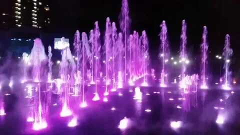 Открытие светомузыкального фонтана в красноярске
