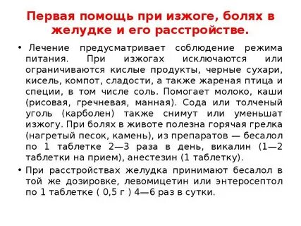 Изжога после еды народные средства