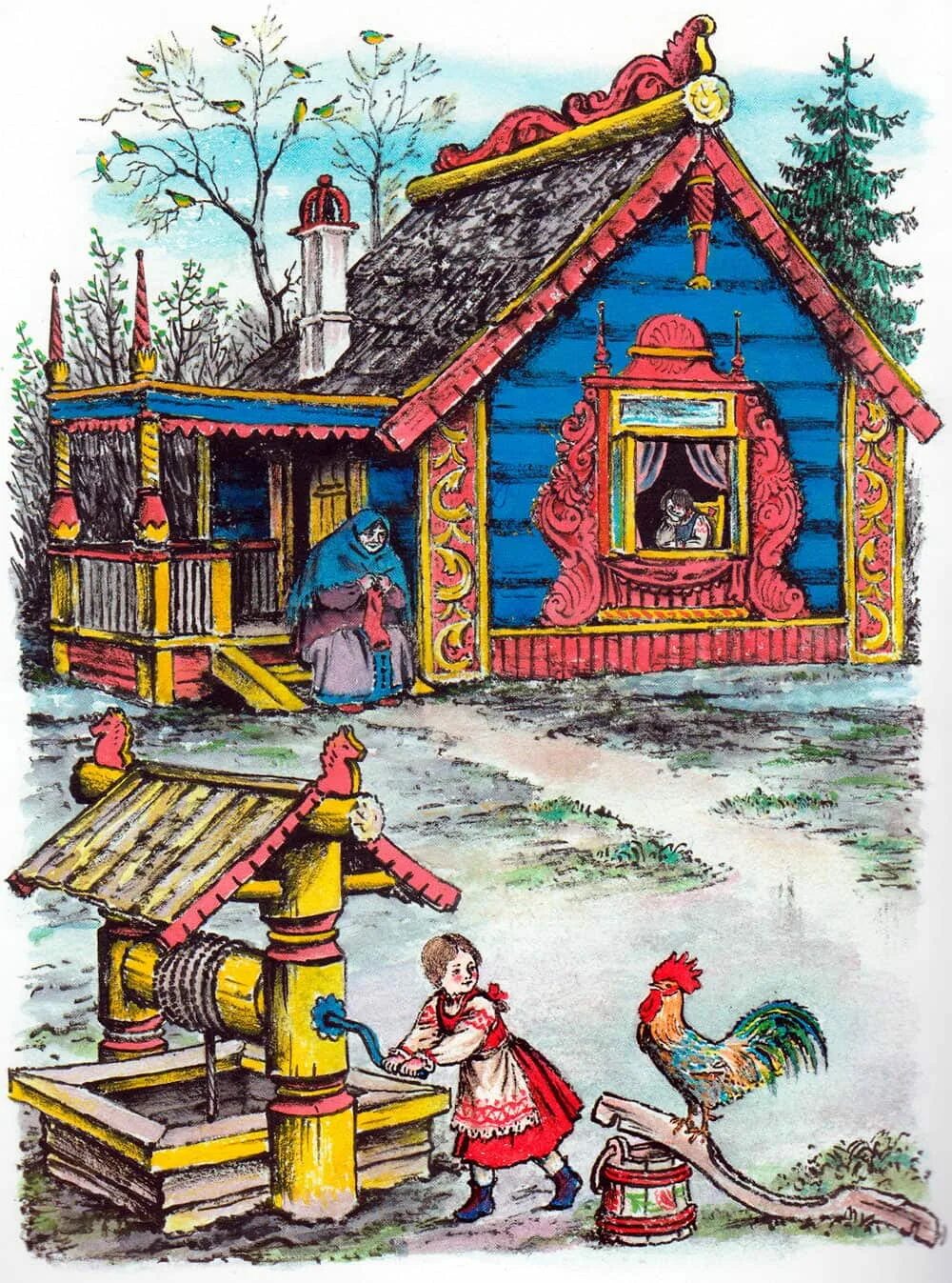 Какой вопрос рукодельница не задавала старику?. Вопросы по сказке мороз иванович. Зачем мороз иванович стучит в окошки изб. Мороз иванович сказка читать. Мороз иванович рукодельница и ленивица.