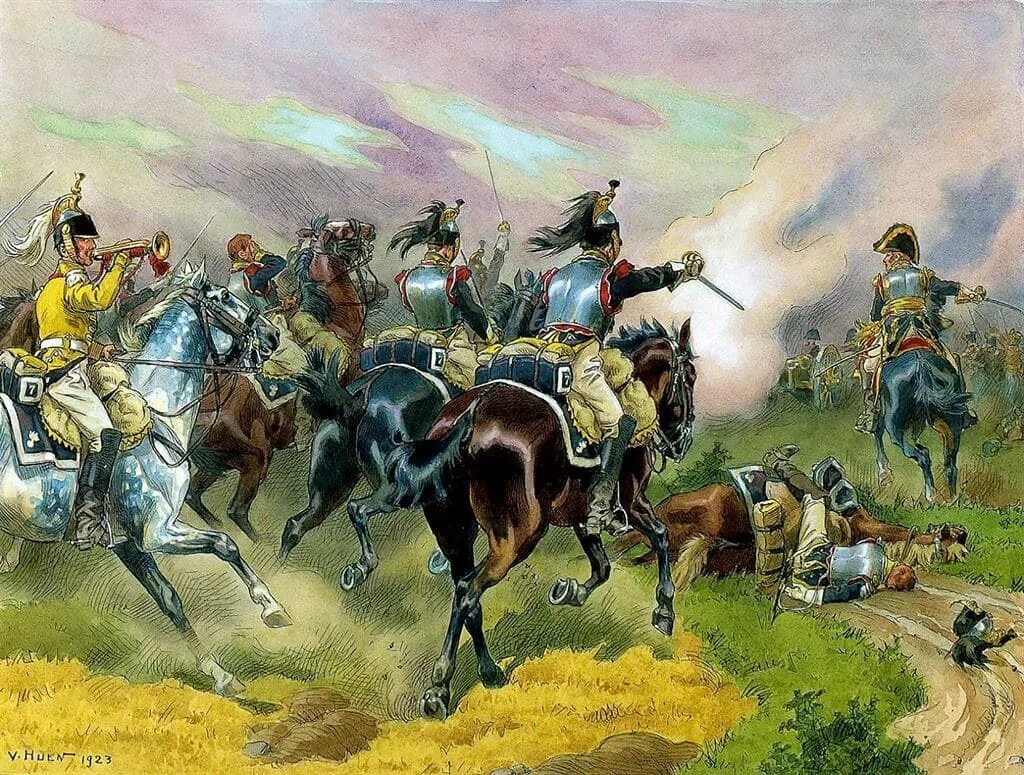 Битва атака. Кирасиры наполеона 1812. атака кирасиров наполеона. кирасиры нансути. тяжелая кавалерия кирасиры наполеон.