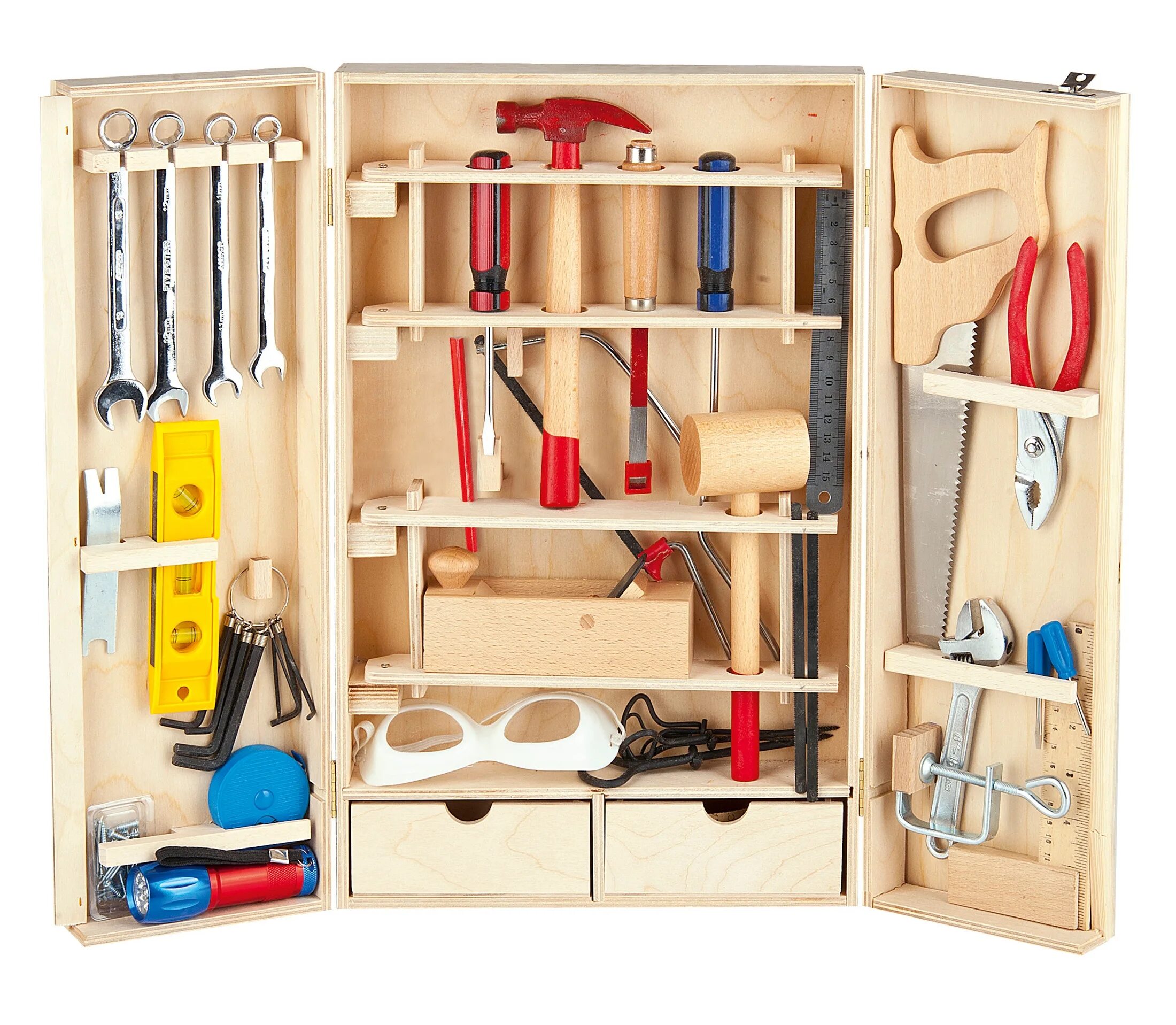 Wooden Toolbox набор инструментов. Комплект инструментов Tool Kit 15-20120. Набор настоящих инструментов для мальчика. Набор инструментов детский настоящий.