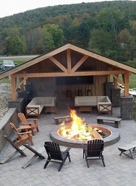 44 Unique And Beautiful Backyard Decoration Ideas - HOMYHOMEE Backyard, Backyard