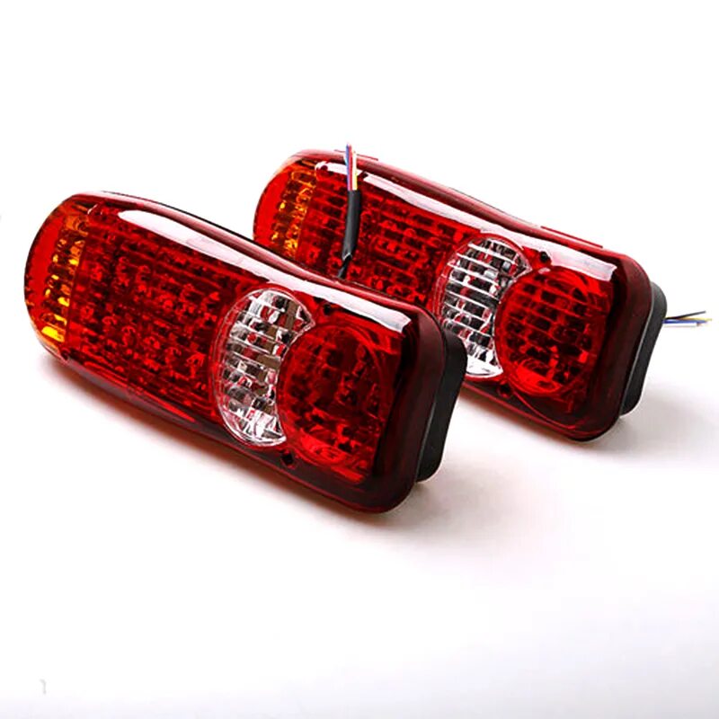 2pcs 12v 24v led Truck Rear Lights Tail Lights Trailer Rear Lights .... Задние фонари на грузовик светодиодные 24в. Задние стоп-сигналы грузовые 12-24v. Задние фонари светодиодные пара (24 вольт).