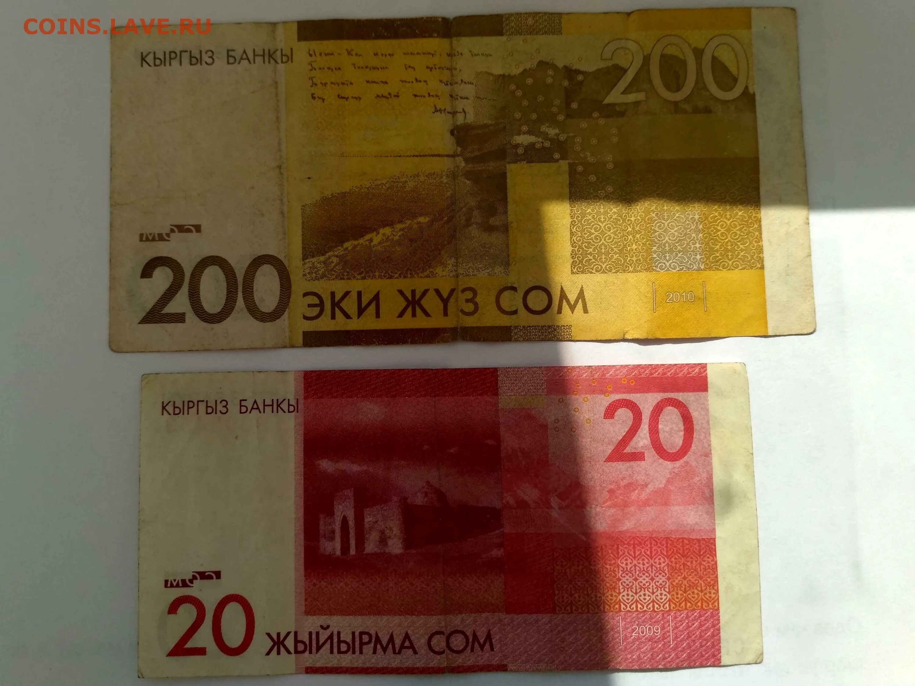 20 сом 2009 год . Киргизия