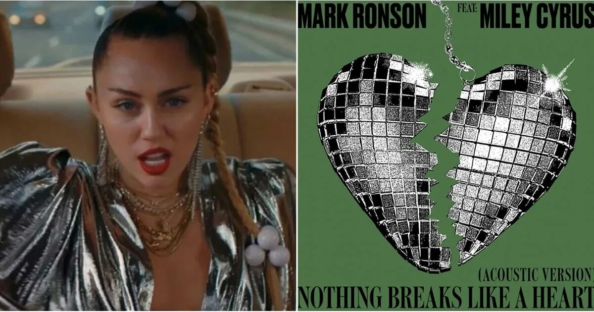 Nothing breaks like a heart feat miley. Mark Ronson Miley Cyrus. Mark Ronson Miley Cyrus nothing Breaks. Майли Сайрус nothing Breaks. Miley Cyrus broken Heart.