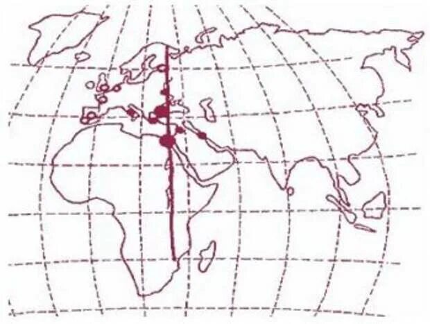 Карта меридианов земли. 30 Меридиан. Карта с меридианами.