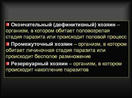 Без промежуточного хозяина развивается