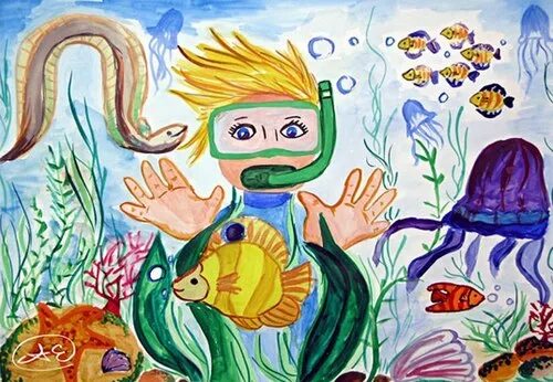 Конкурс рисунков жизнь в воде для детей. Рисунки на водную тему. рисунок на тему мир воды. вода глазами детей. подводный мир на тему экология.