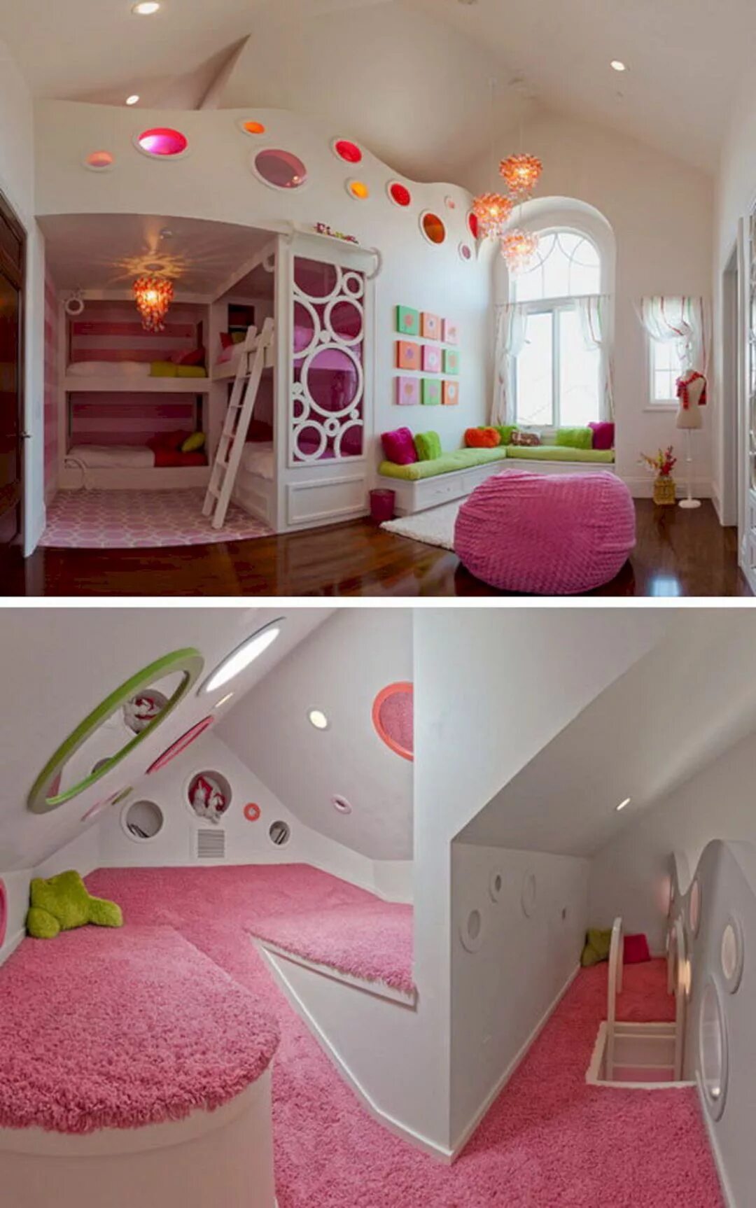 Дизайнерские комнаты для девочек. Необычные детские комнаты для девочек. Большая комната для девочки. Идеи для комнаты девочки.