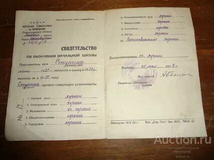 Свидетельство об окончании художественной школы