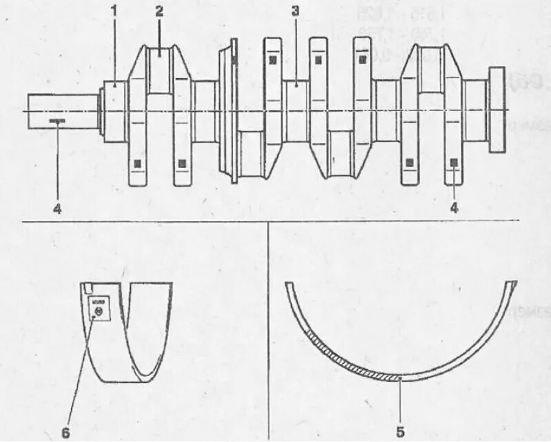 Расположение вкладышей. Коленчатый вал 402 ЗМЗ чертеж. Коленвал ВАЗ 2101 схема. Чертеж коленвала ЗАЗ 968. Схема замеров диаметров шеек коленчатого вала.