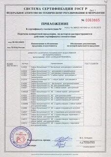 Крепеж сертификат