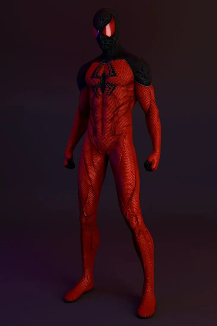 Был ярко красный человек. Алый паук Каин костюм. Алый паук Каин Паркер костюмы. Багровый паук Марвел. Человек паук Багровый паук.