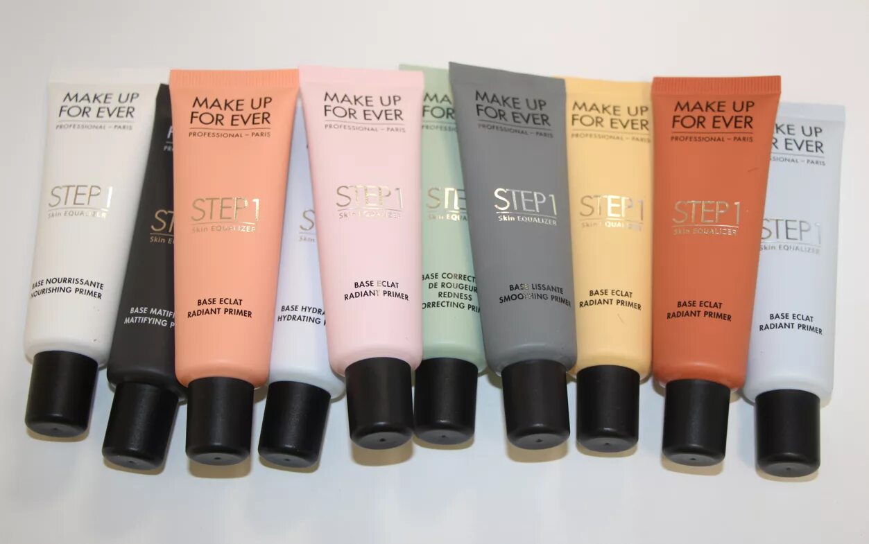 Make up for ever primer. Make up forever step 1 primer. make up forever step 1 разглаживающий праймер. базы make up forever. цветные базы для макияжа.
