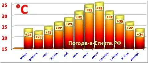 Температура в египте по месяцам