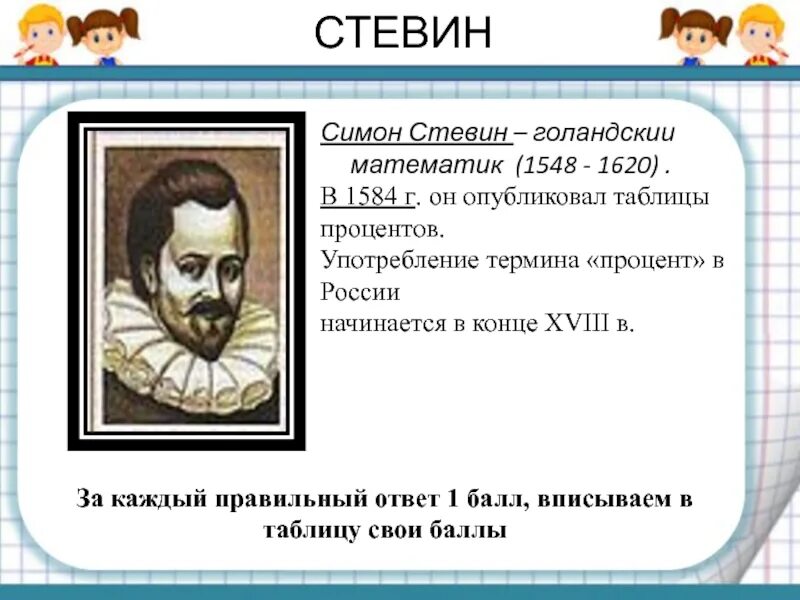 Симон стевин. Симон Стевин (1548-1620 г.г.). Симон Стевин таблица процентов в 1584. Симон Стевин математик.