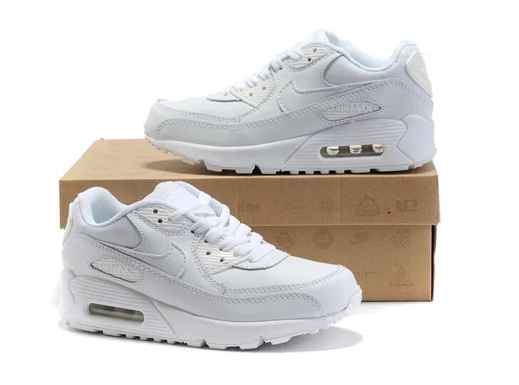 Аиры 90 женские. Nike Air Max 90 белые мужские. Найк Эйр Макс 90 белые. Nike Air Max 90 Leather White. Женские кроссовки Nike Air Max 90.