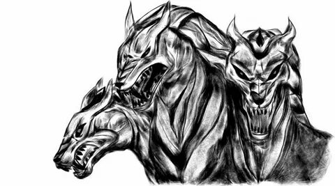 Цербер рисунок