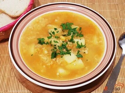 Суп с пшена с картошкой