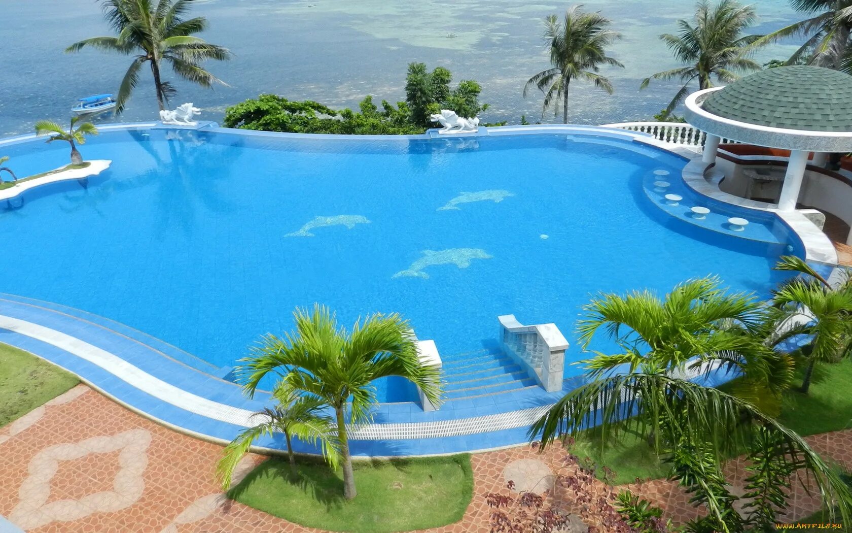 Красивый бассейн. Бассейн с пальмами. Бассейн отель. Красивый бассейн летом.