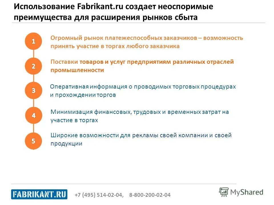 расширению рынка сбыта услуг