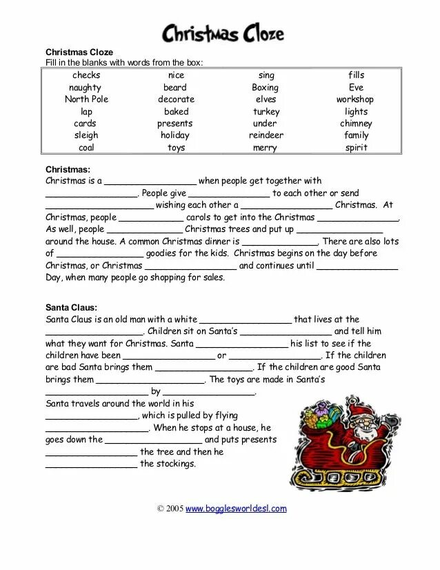 Fill in the cards. Christmas Worksheets Intermediate. Cloze exercises. Traditions Worksheets. Fill in the blanks with Words from the Box ответы.