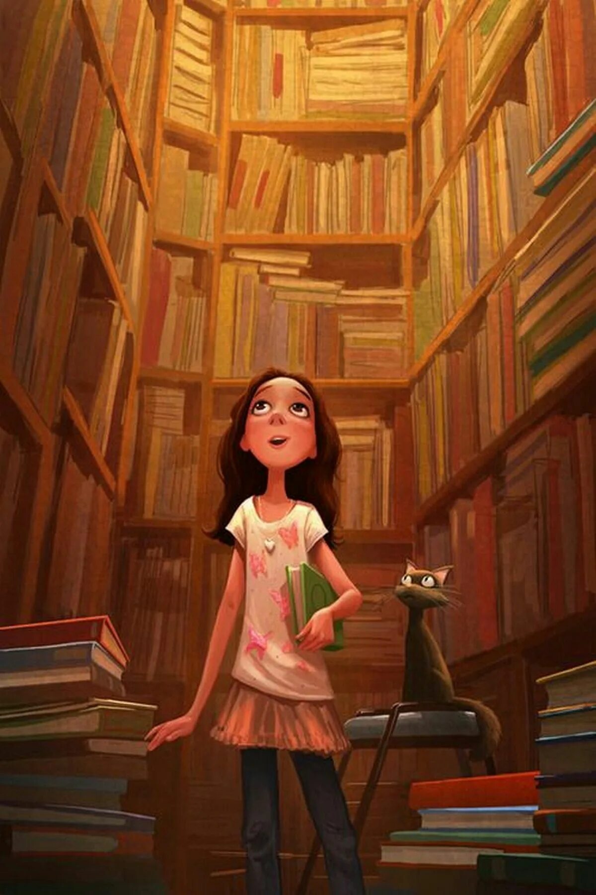 Иллюстрации к книгам. Чтение книг. Аватарка для библиотеки. Персонажи в библиотеке.