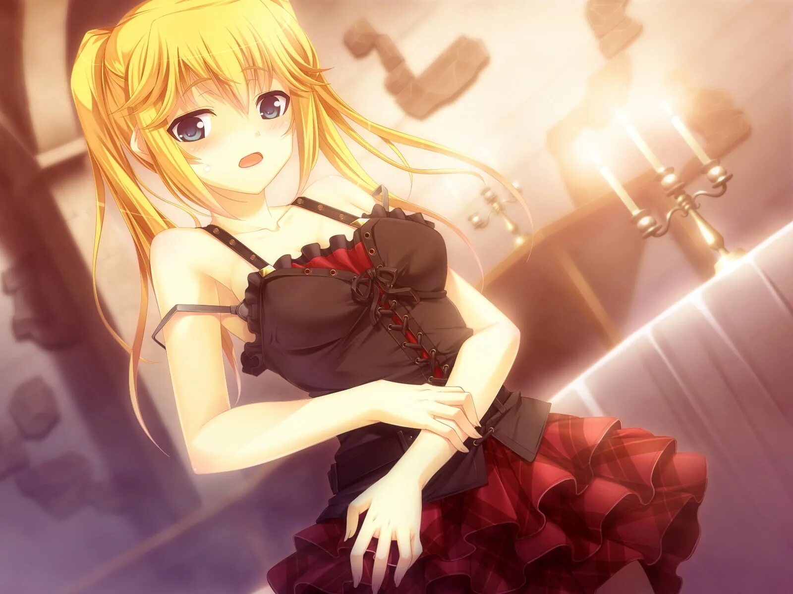 Аниме с желтыми волосами. Аниме девочка с желтыми волосами. Аниме девушка с жёлтыми волосами и голубыми глазами. Аниме блондинка с голубыми глазами. Аниме девушка с желтыми волосами.