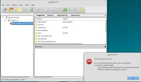 Properties postgresql