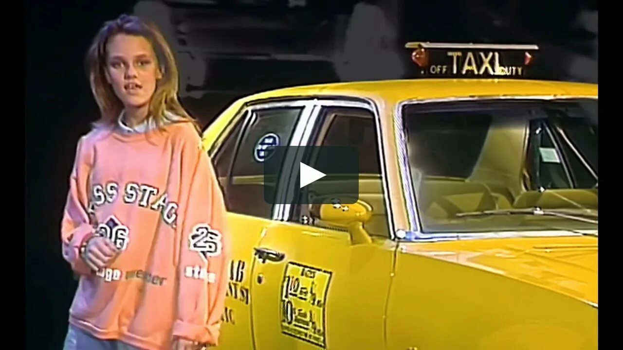 Vanessa paradis Joe le Taxi 1987. Таксист поет песню