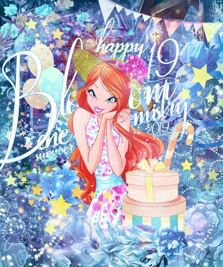 Поздравления с днём рождения винкс. Winx club день рождения блум. Винкс дримикс блум. Феи винкс с днем рождения. Торт винкс.